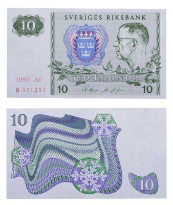 купить Швеция 10 крон 1990