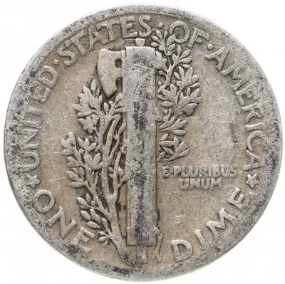 купить США 10 центов (дайм, one dime) 1925 Mercury Dime Без отметки монетного двора