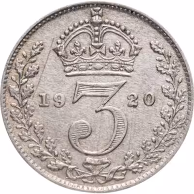купить Великобритания 3 пенса (pence) 1920