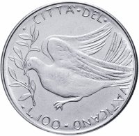 Купить Ватикан 100 лир (lire) 1976