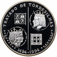 купить Португалия 200 эскудо (escudos) 1994 "500 лет с момента заключения Тордесильясского договора"