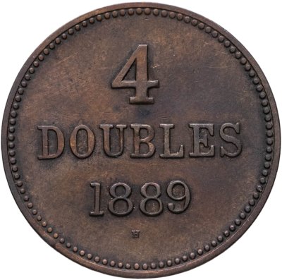 купить Гернси 4 дубля (doubles) 1889