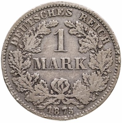 купить Германия 1 марка 1875 H знак монетного двора: "H" - Дармштадт