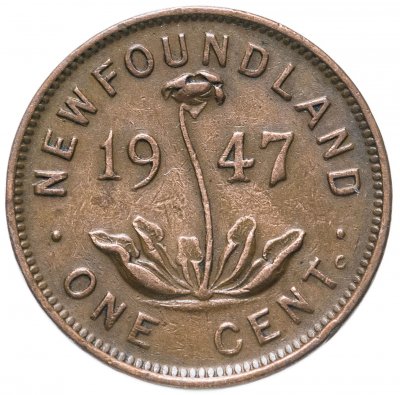 купить Ньюфаундленд 1 цент (cent) 1947