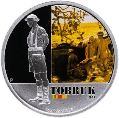 купить Австралия 1 доллар 2011 "Известные австралийские битвы: Битва при Тобруке" в футляре, с сертификатом
