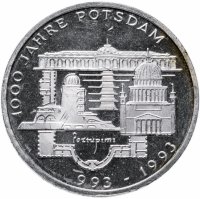 купить ФРГ 10 марок 1993 "1000 лет городу Потсдам" (F)