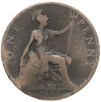 купить Великобритания 1 пенни (penny) 1897