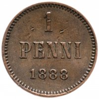 Купить Финляндия 1 пенни (penny) 1888