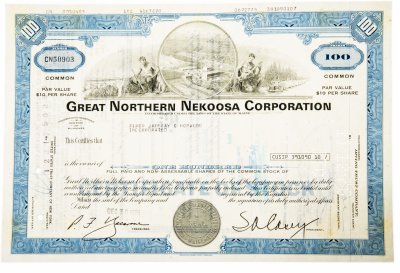 купить Акция США Great Northern Nekoosa Corporation 1975 г.
