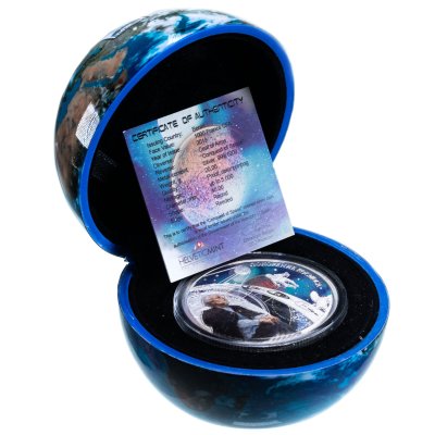 купить Бенин 1000 франков 2019 Proof "Покорение космоса - Циолковский Байконур - СССР", в футляре с сертификатом