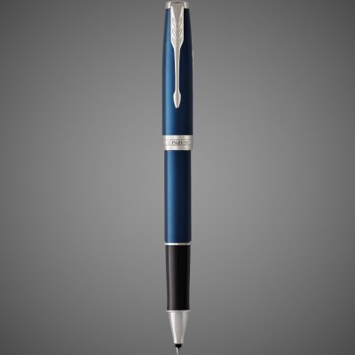 купить Ручка-роллер Parker Sonnet Blue Subtle CT, стержень: F, цвет чернил: black, в подарочной упаковке, Лаки и смолы: лак, нержавеющая сталь, палладиевое покрытие, пластик, сталь, 2026 г.