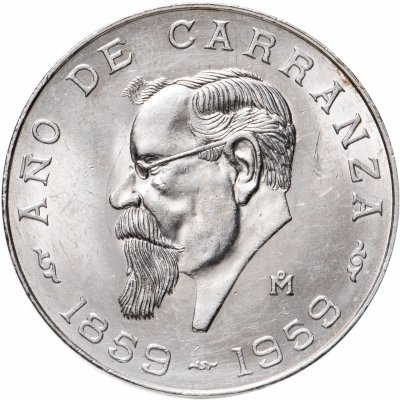 купить Мексика 5 песо (pesos) 1959 100 лет со дня рождения Венустиано Карранса