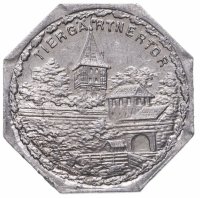 купить Германия (Нюрнберг) нотгельд 20 пфеннигов 1921 "Ворота Тиэргартнертор" трамвайный жетон