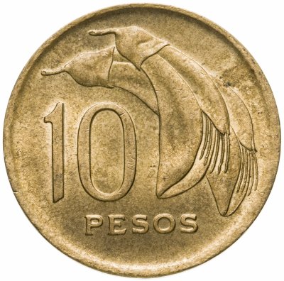 купить Уругвай 10 песо (pesos) 1968