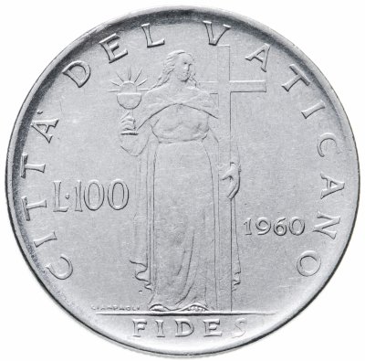 купить Ватикан 100 лир (lire) 1960