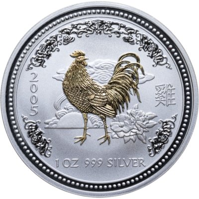 купить Австралия 1 доллар (dollar) 2005 Восточный календарь - Год Петуха /позолота/
