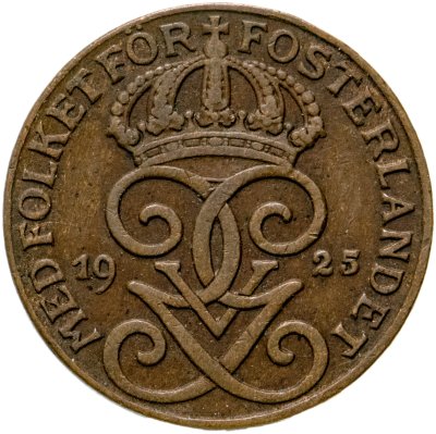 купить Швеция 1 эре (ore) 1925