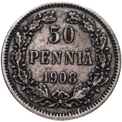 купить 50 пенни (pennia) 1908 L