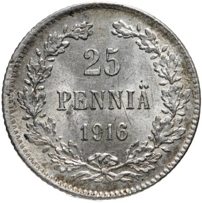 купить 25 пенни (pennia) 1916 S