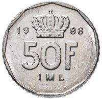 купить Люксембург 50 франов (franc) 1987-1989 случайный год