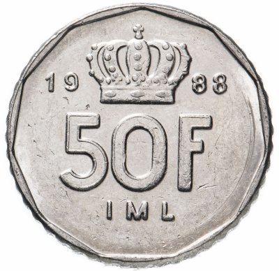 купить Люксембург 50 франов (franc) 1987-1989 случайный год