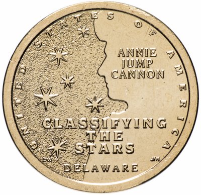купить США 1 доллар (dollar) 2019 D "Американские инновации - Классификация звезд, Энни Кэннон (Делавэр)"