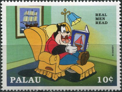 купить Палау Почтовая марка 1997 "Настоящие мужчины читают - Пит"