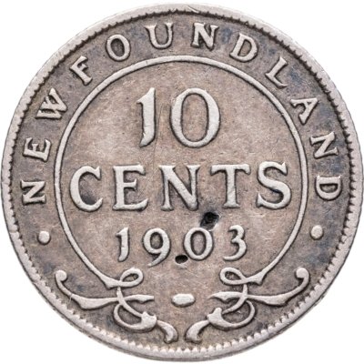 купить Ньюфаундленд 10 центов (cents) 1903