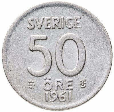 купить Швеция 50 эре (ore) 1961