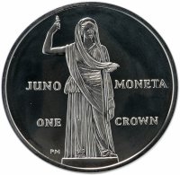 купить Остров Мэн 1 крона 2012 "Юнона монета" в футляре, с сертификатом