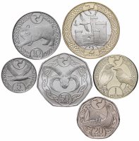 купить Остров Мэн набор 6 монет 5, 10, 20, 50 пенсов 1, 2 фунта 2017 год