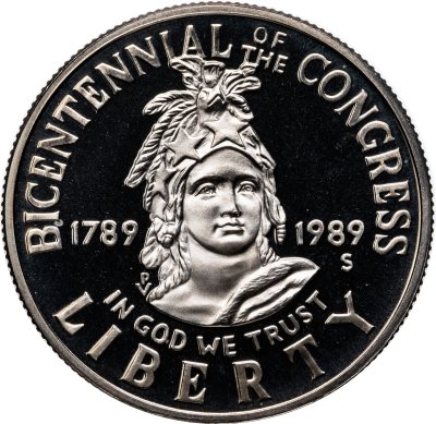 купить США 50 центов 1989 Proof "200 лет Конгрессу"