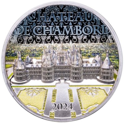 купить Острова Кука 10 долларов 2024 "Замок Шамбор", в футляре с сертификатом