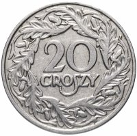 Купить Польша 20 грошей (groszy) 1923