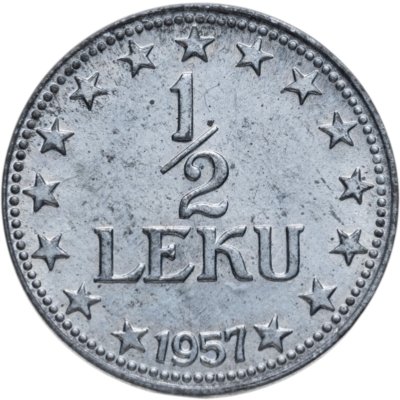 купить Албания 1/2 лека (lek) 1957