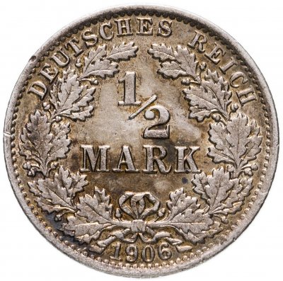 купить Германия (Германская империя) 1/2 марки 1906 "А"