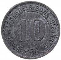 купить Германия (Бонн-Зиг) нотгельд 10 пфеннигов 1919