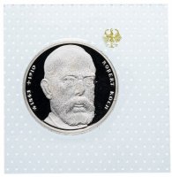 купить ФРГ 10 марок 1993 "150 лет со дня рождения Роберта Коха" (J)