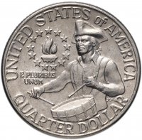 купить США 1/4 доллара (квотер, 25 центов) 1976 D "200 лет независимости США (барабанщик)"