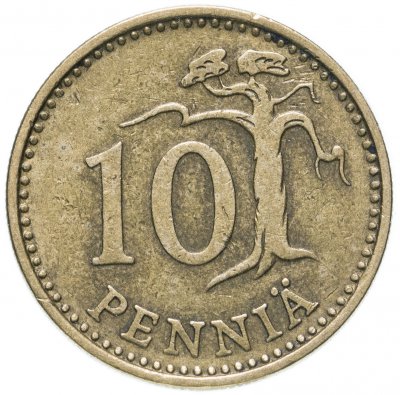 купить Финляндия 10 пенни 1965