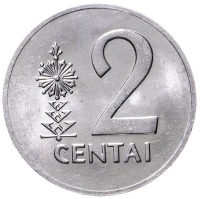 купить Литва 2 цента 1991