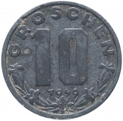 купить Австрия 10 грошей 1947-1949, случайная дата