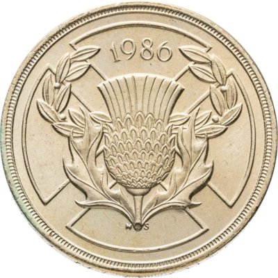 купить Великобритания 2 фунта (pounds) 1986 "XIII Игры Содружества"