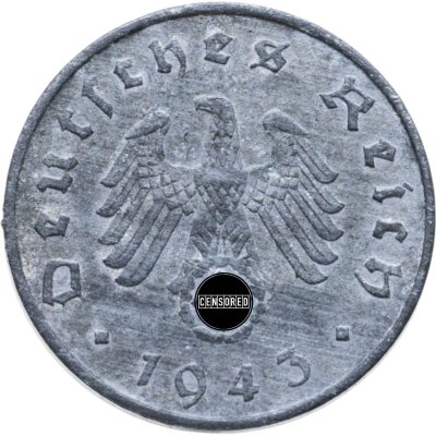 купить Германия, Третий рейх 10 рейхс пфеннигов (reichspfennig) 1943 двор А