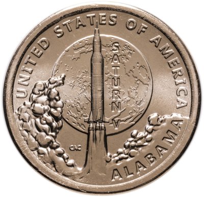купить США 1 доллар 2024 P Американские инновации - Ракета «Сатурн V» (Алабама)