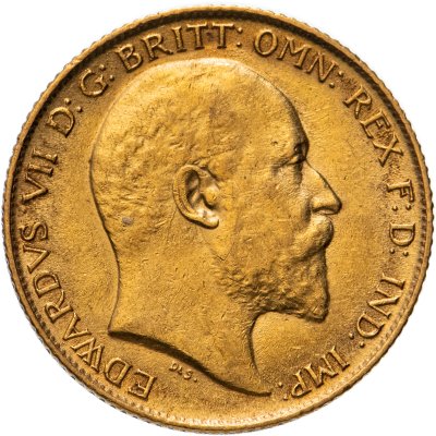 купить Великобритания 1/2 соверена (полсоверена, half sovereign) 1908