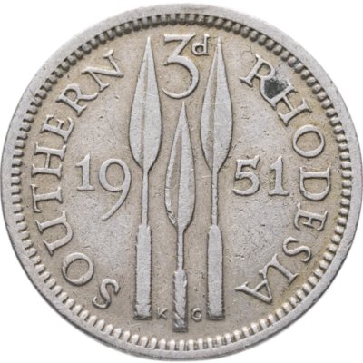 купить Южная Родезия 3 пенса (pence) 1951