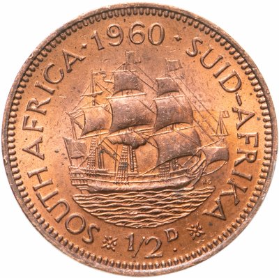 купить Южная Африка 1/2 пенни (penny) 1960