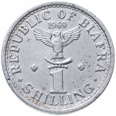 купить Биафра 1 шиллинг (shilling) 1969