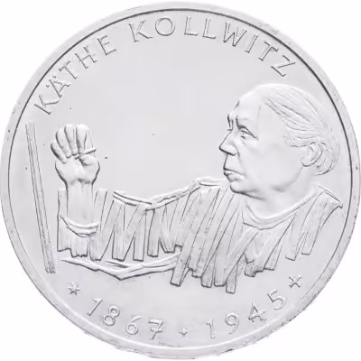 купить Германия 10 марок 1992 "125 лет со дня рождения Кете Кольвиц"